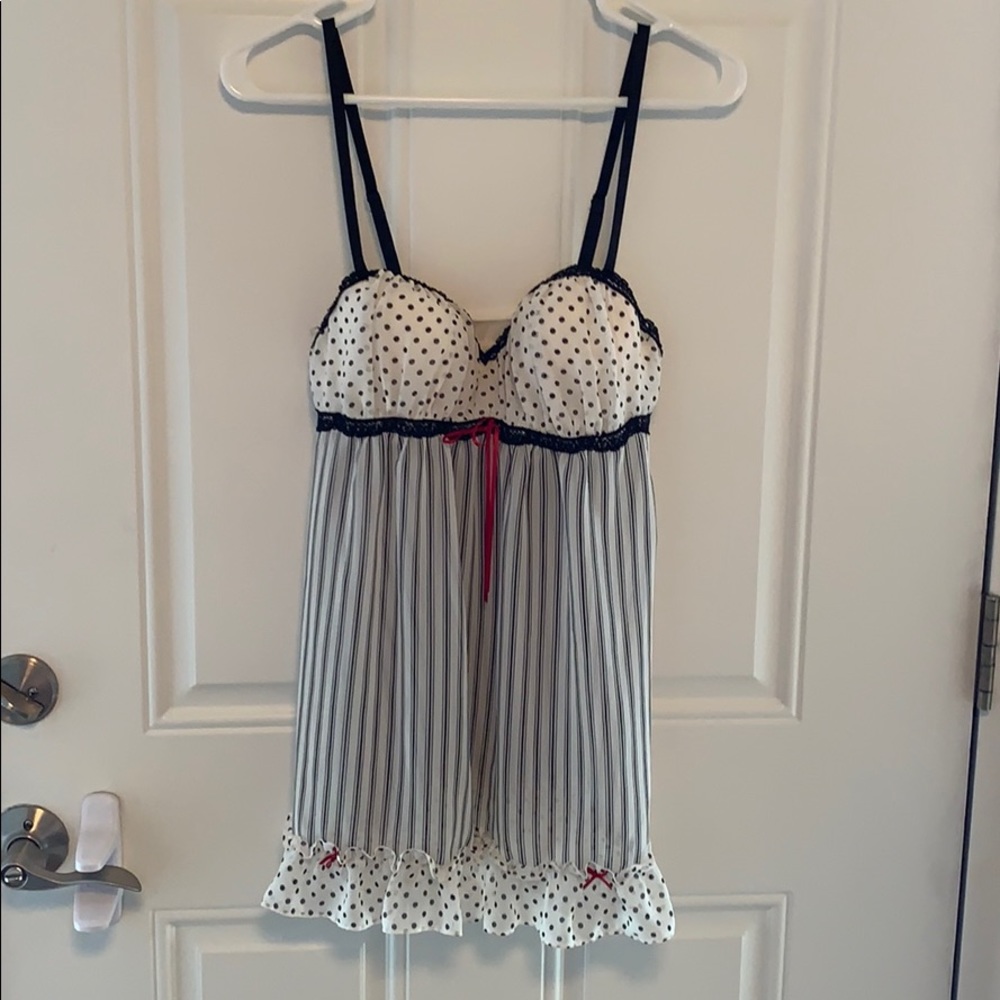 Sexy babydoll with black and red accents!!